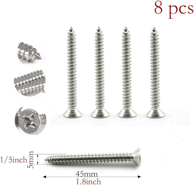 heyous 2 Set M8 Suspension Ceiling Wall Mount U Hook Anchor Hanger Stainless Steel Heavy Duty Multi Purpose Hammock Swing Ceiling Hook Square Base Plate with Snap Hook