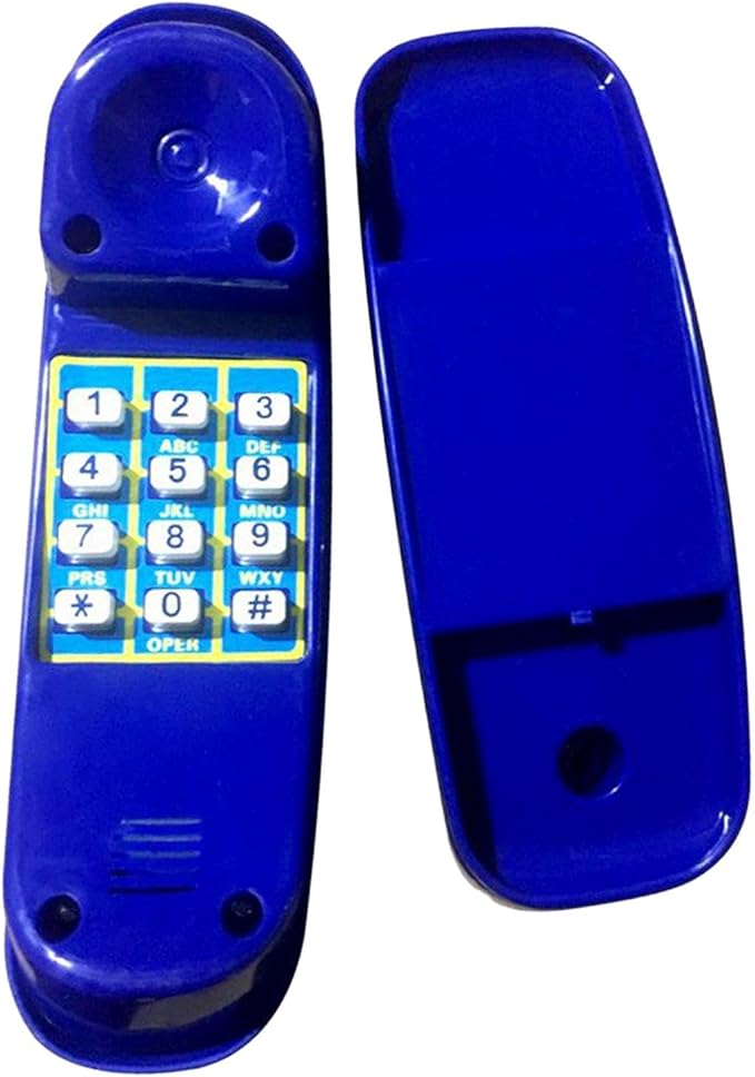 Amagogo Pretend Phone Toy Kids Climbing Frame Accessories Playground Telephone Toy Outdoor Equipment Function Easy Mounting Suitable for Children Play Swing T, Blue