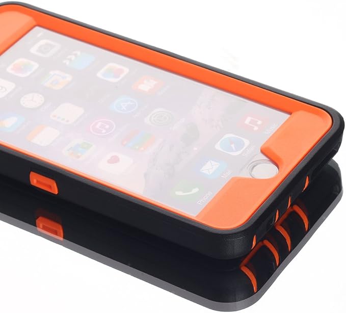 AICase iPhone 6/6S Case, Heavy Duty 3 in 1 Rugged Shockproof Cover with Built-in Screen Protector (Pink/Purple)