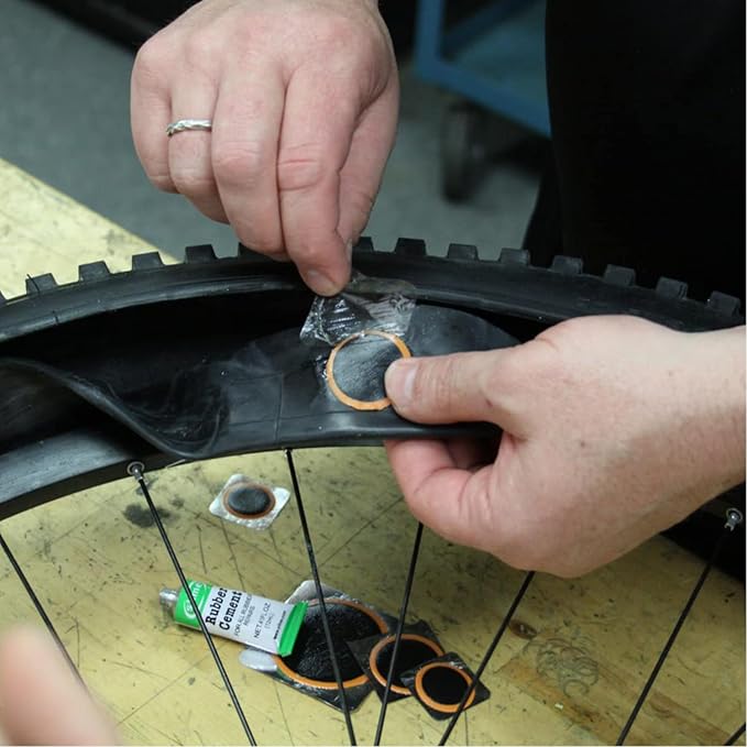 Slime 1022-A Tube Rubber Patch Kit, for Bikes and Other Inflatables, Contains, 5 Patches, Scuffer and Glue (Pack of 2)