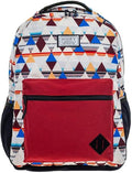 HOOEY Recess 25L Backpack - Durable Lightweight Daypack for Travel, Gym & Outdoor Use - Spacious Main Compartment, Laptop Sleeve, Water-Resistant, Stylish Unisex Design (Cream/Burgundy)