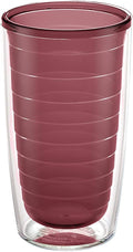 Tervis Clear & Colorful Tabletop Made in USA Double Walled Insulated Tumbler Travel Cup Keeps Drinks Cold & Hot, 16oz, Elderberry Wild