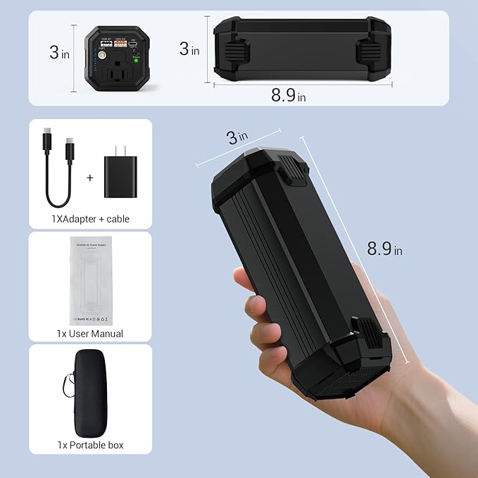 Portable Laptop Power Bank with 120W AC Outlet, 31200mAh Portable Laptop Charger, 65W PD USB C Backup Power Source for Travel and Outdoor Activities