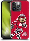 Head Case Designs Officially Licensed Ohio State University Mascot Oversized Football Graphics Hard Back Case Compatible with Apple iPhone 14 Pro