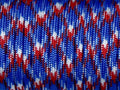 7 Strand Core 550lb Paracord Parachute Cord Lanyard Mil Spec Type III-100ft (Red+Blue+White(23#))