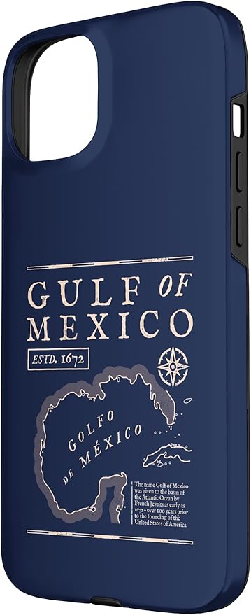 Gulf of Mexico 1672 Historic Map Case for iPhone 15 Plus
