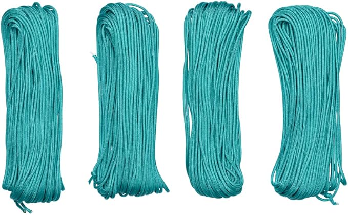 Paracord Planet Solid Color 550lb Paracord – 7 Strand Type III Nylon Cord for Indoor and Outdoor Tasks – Turquoise (50 ft)
