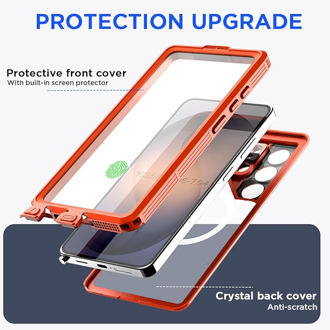 AICase Waterproof Case for Samsung Galaxy S26 Ultra with MagSafe Clear Water Proof Snowproof/Dustproof/Shockproof,IP68 360 Full Body Protection Fully Sealed Underwater Cover for Galaxy S26 Ultra_287