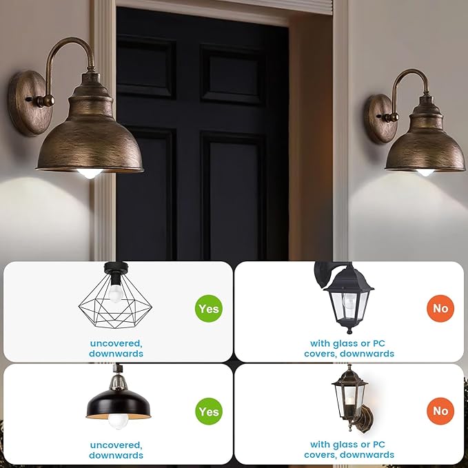 Motion Sensor Light Bulbs, 13W(100W Equivalent) Movement Activated Dusk to Dawn Sensor LED Bulb, A19 E26 5000K Cool White Security Bulbs Outdoor Indoor, for Porch Garage Basement Hallway 4 Pack