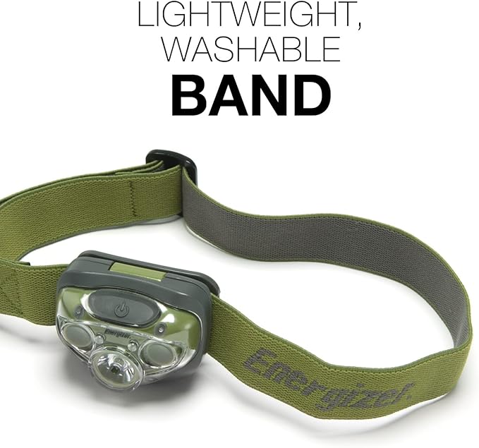 Energizer PRO LED Headlamp, IPX4 Water Resistant Headlamps, High-Performance Head Light for Outdoors, Camping, Running, Storm, Survival LED Light for Emergencies (Batteries Included)