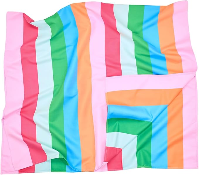 Dock & Bay Beach Towel - Quick Dry, Sand Free - Compact, Lightweight - 100% Recycled - Includes Bag - Tutti Frutti - Large (160x90cm, 63x35)