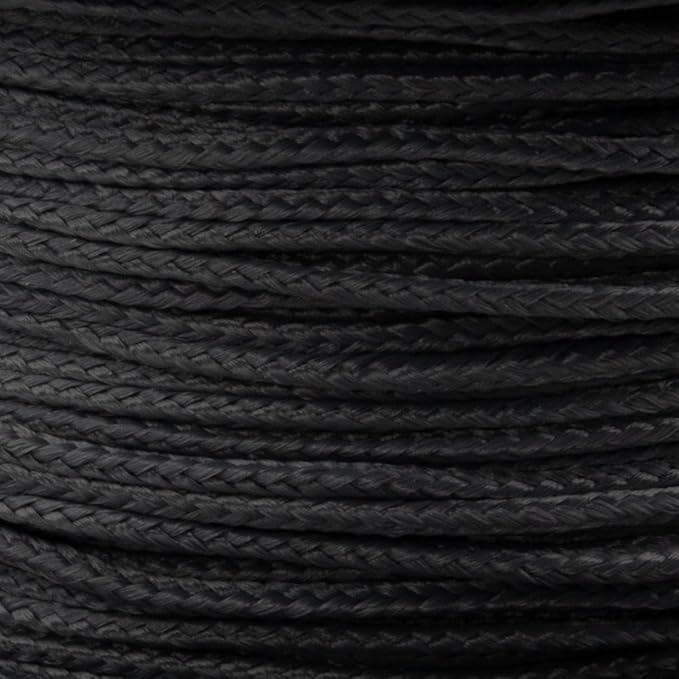 Paracord Planet Micro Paracord – Thin Braided Cord for Crafting, Fishing, and DIY Projects in 125 ft Spools – Gunmetal