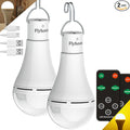 USB Rechargeable Light Bulbs with Remote Timer, 5 Light Modes, Daylight & Amber Light,1800mAh Rechargeable LED Light Bulb for Camping, Hiking, Emergency