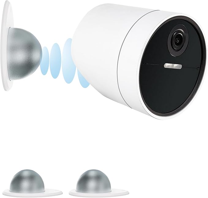 UYODM 2 Pack Metal Wall Mount Compatible with SimpliSafe Wireless Outdoor Security Camera,360° Adjustable Easy to Install and Remove, Camera Not Included (White)