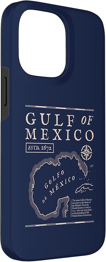 Gulf of Mexico 1672 Historic Map Case for iPhone 14 Pro Max