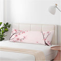 Couch Pillows Decorative Body Pillow Cover Cherry Blossom, Japanese Cherry Pink Rectangle Body Pillowcase for Men Women, Body Pillow Covers 20" X 54" Cushion Cases for Sofa Bed
