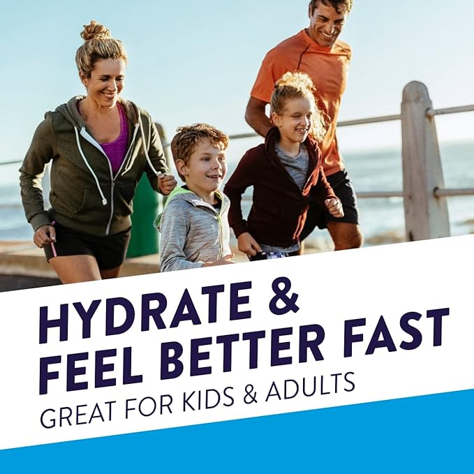 Pedialyte Fast Hydration Electrolyte Powder Packets, Apple, Hydration Drink, 8 Single-Serving Powder Packets