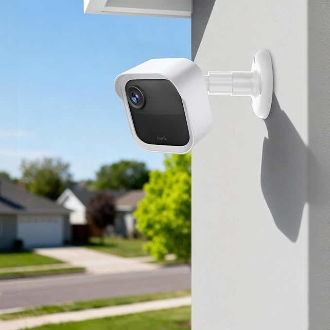Blink Outdoor Camera Wall Mount Compatible with 2K+ & 4th Gen,3 Pack Weatherproof Protective Housing,360 Degree Adjustable with Blink Sync Module Core Outlet Mount for Blink Camera System