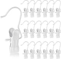 Hotop 36 Pieces Boot Hanger Clips for Closet, Laundry Hanging Hooks Heavy Duty Clips Boot Holder Portable Single Hooks Space Saving for Pants Jeans Clothes Hats Tall Towels (White)