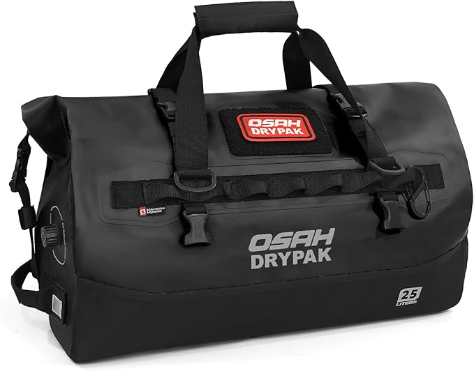 Waterproof Duffel Bag 25L/40L/60L – Heavy-Duty Motorcycle Tail Bag, Roll-Top Dry Bag for Travel, Camping, Boating, Kayaking, Outdoor Adventure