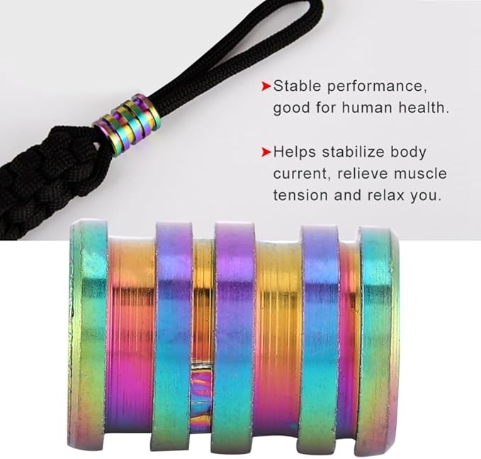 Alloy Lanyard Beads – Paracord Beads for Outdoor Gear & Survival Accessories, Durable Multicolor Spacer for Bracelets, Necklaces‌ & Outdoor(Colorful)