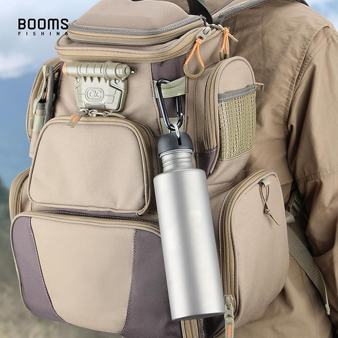 Booms Fishing CC2 Carabiner Clip, 2.3" Small Carabiner Keychain, Multi-use Aluminium D Ring Caribeener Clips