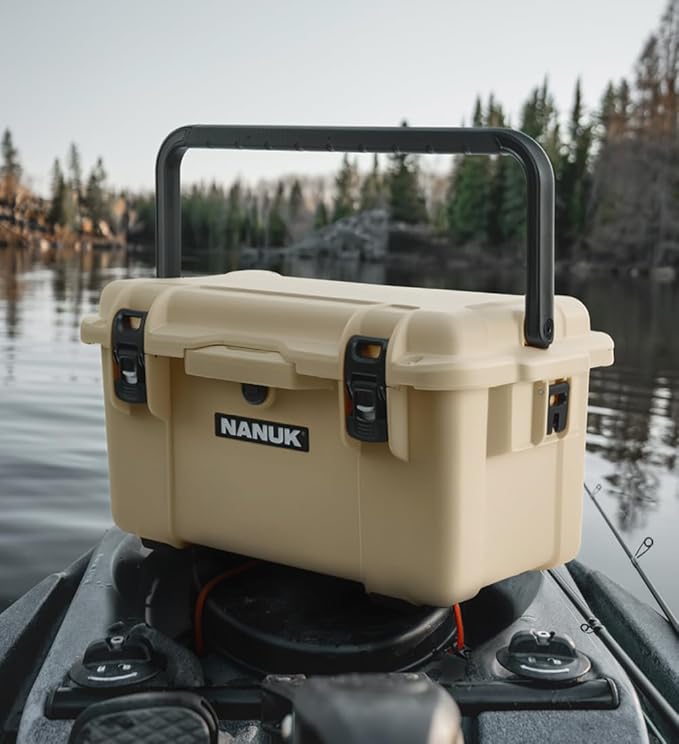NANUK Trail 35 – 38.8 L (10.2-Gallon) Waterproof Gear Case – Modular Cargo Case for Camping, Fishing, Hunting & Outdoor Storage - Dustproof and Impact Resistant (22.0” x 15.9” x 11.6”) – Black