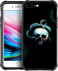 for iPhone 7 Plus/8 Plus Case, Skeleton Winding Snake Pattern Graphic Design, Soft Silicone Hard Acrylic Shock Protection