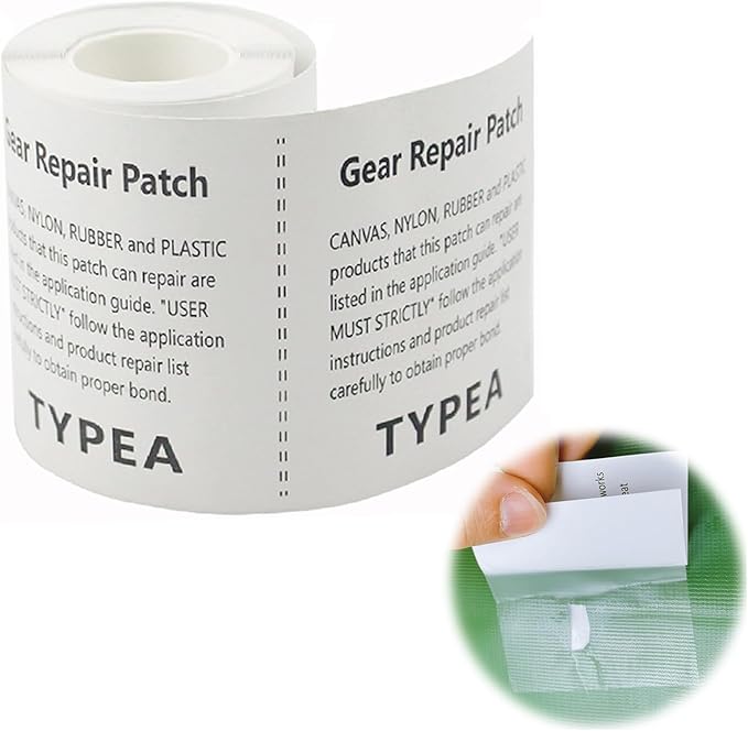 50 Pack Exercise Ball Repair Kit, 3" x 87" Inflatable Patch Waterproof TPU Pool Heavy Duty Clear Adhesive Repair Tape for Airbed Mattress Tent Bounce House Exercise Ball Kayak Swimming Pool Float