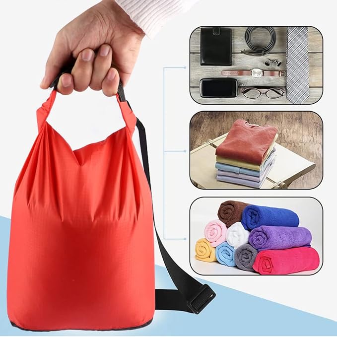 Pimoys 5 Pack Waterproof Dry Sacks, Lightweight Outdoor Dry Bags 20L /12L / 10L/ 6L/ 3.5L Ultimate Dry Bags for Kayaking Camping Rafting Boating