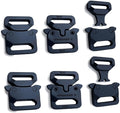 Paracord Bracelet Clips, Quick Release Belt Buckle Metal Shackle Lock, Set of 6 (3/4inch)