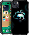 for iPhone 14 Case, Skeleton Winding Snake Pattern Graphic Design Girl Boy Soft Silicone Hard Acrylic Shock Protection for iPhone 14