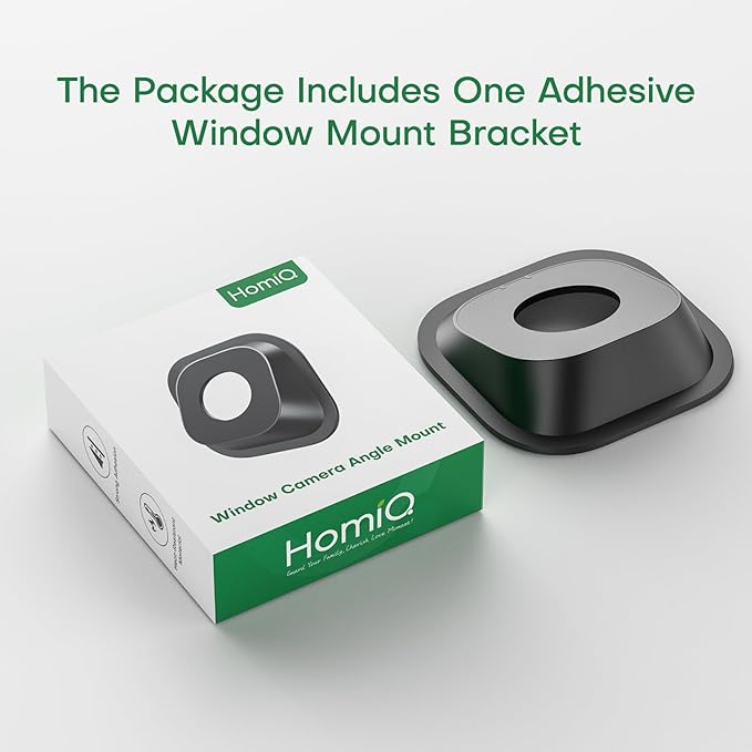 Window Camera Mount for Glass, Suitable for Indoor and Outdoor Home Security