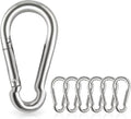 Locking Carabiner Clips, Stainless Steel Spring Snap Hook Locking Carabiner Heavy Duty - 304 Premium Stainless Steel Thumb Screw Carabiner Clip