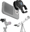 APEXEL Magnetic Telescope Phone Adapter for 36mm-46mm Eyepiece, Aluminum Foldable Photo Adapter Fits All Smartphone, Universal Phone Mount for Binocular, Monocular, Microscope, Spotting Scope