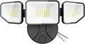 Flood Light Outdoors, 65W 6500 Lumen Super Bright LED Security Lights, 3 Adjustable Heads, IP65 Waterproof, 6500K Daylight Wall Mount Outdoor Flood Light for Yard, Garage