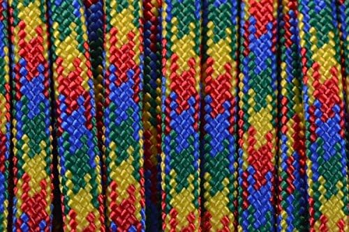 BORED? PARACORD! 550 lb Paracord – Ideal for Crafting, DIY Projects, Camping, Military & Active Outdoors – 300+ Colors – Tactical Parachute Cord Type III – Strong - Autism Awareness 50 Feet