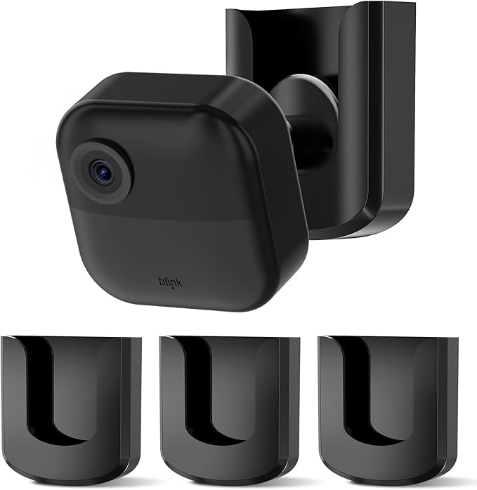 No Drill No Screw Blink Camera Mount for Blink Outdoor 4 /Blink Mini/Blink Mini 2, Strong Adhesive Camera Wall Mount for Blink Outdoor Indoor Camera, Easy to Install,3Pack(Blink Camera Not Included)