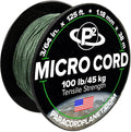 Paracord Planet Micro Paracord – Thin Braided Cord for Crafting, Fishing, and DIY Projects in 125 ft Spools – Sage Green