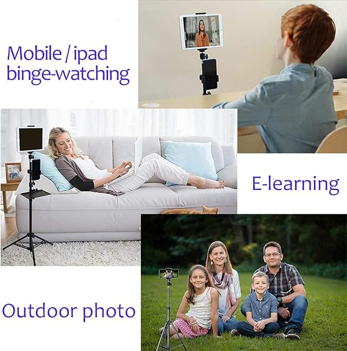 Projector Floor Stand, Folding Portable Tripod Mount - Adjustable Height 29" to 70"