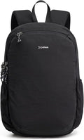 G4Free 15L Hiking Backpack Lightweight Small Travel Backpack Casual Daypack for Women Men Outdoor Campus, Black