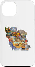 Map of Persian empire, Iran Map Case for iPhone 13