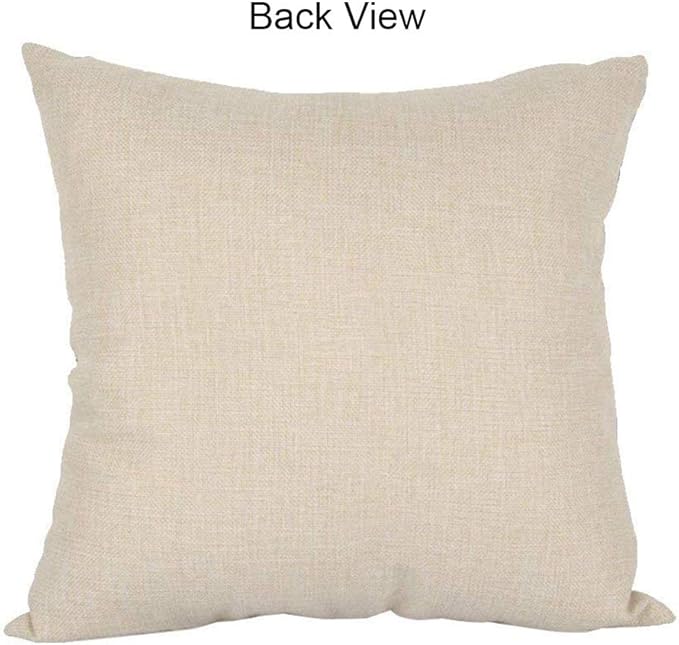 7COLORROOM Set of 2 Vintage World Map Pillow Covers Navigation Compass Square Decorative Throw Pillow Case Cotton Linen Cushion Cover 18”X 18” for Home Sofa Bedding Decoration (Brown map)