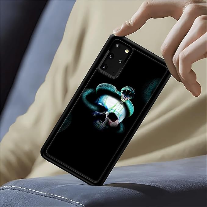 for Samsung Galaxy S20 Plus Case, Skeleton Winding Snake Pattern Graphic Design Girl Boy Soft Silicone Hard Acrylic Shock Protection for Samsung Galaxy S20 Plus