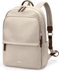 GOLF SUPAGS Laptop Backpack for Women Slim Computer Bag Work Travel College Backpack Purse Fits 14 Inch Notebook (Apricot)