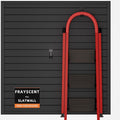FRAYSCENT Slat Wall Paneling Garage Slat Wall Storage Systems Slatwall Panels Power Tool Organizer Wall Mount, PVC Garage Storage & Organization Products Slate Board (Black, 4ft x 4ft)