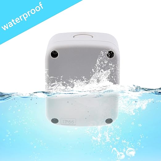 SuperInk White Junction Box ABS Plastic IP66 Waterproof,Dustproof Universal Electrical Boxes Project Enclosure, Fit 20mm Cable Gland for Outdoor Use (86x74x62mm),1PK