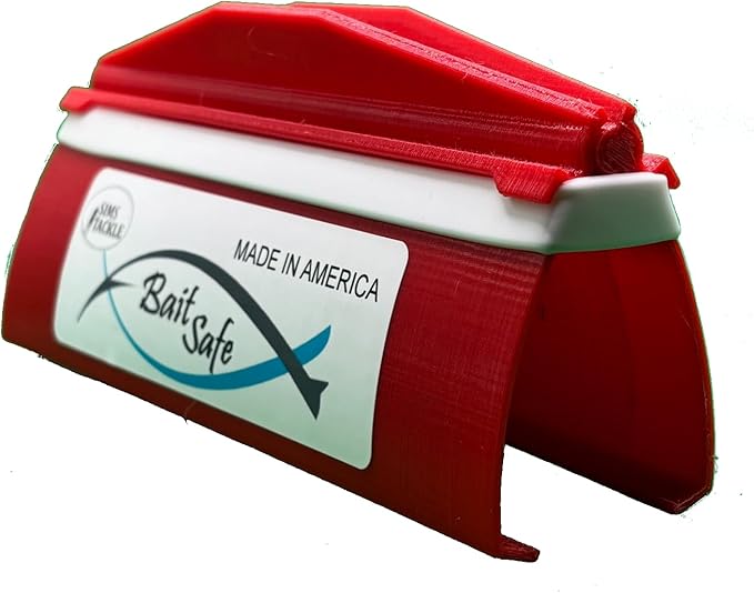 Bait Safe Lure cover/Protector, Saltwater Resistant Fishing Gear, Protects & Organizes Lures (Maroon, Large)