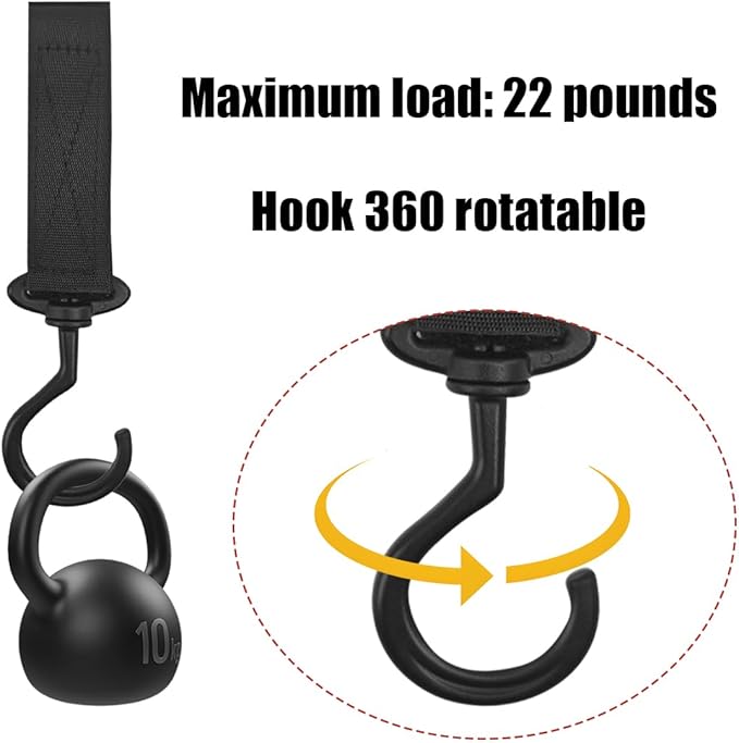 Car Headrest Hook, 4PCS 360° Rotation Vehicle Seat Back Hanger for Handbag Purse Clothes, Multipurpose Automotive Storage Organizer Accessories, Universal for SUV, Truck, RV