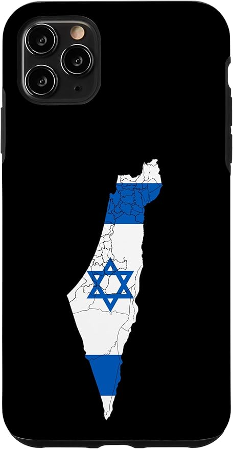 Israel National Flag Distressed Map Case for iPhone 11 Pro Max